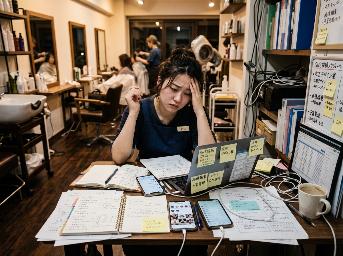 Salon Staff Overwhelmed